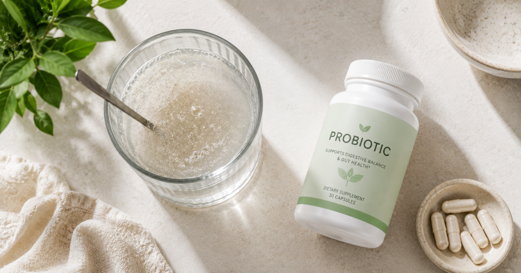 bioactive fiber supplement routine with probiotics