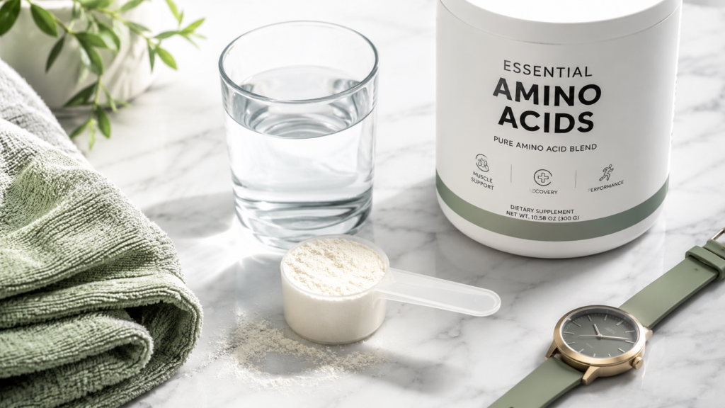 Best time to take amino acids supplement with clock