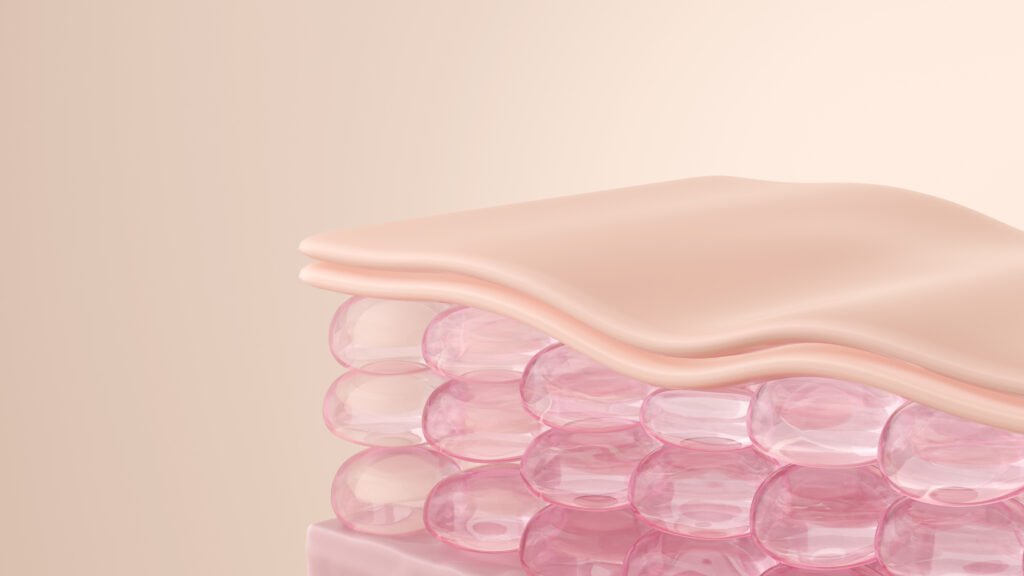 Collagen supplements for skin and joints illustration