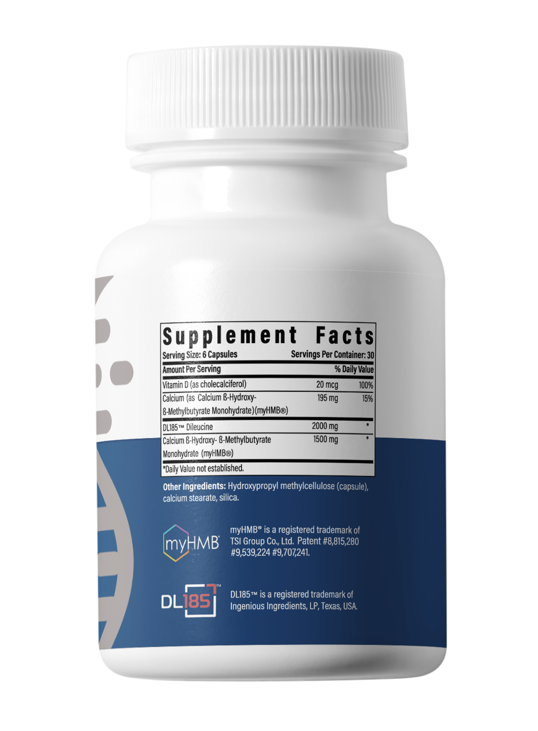 Advanced Muscle Plus Supplement Facts label
