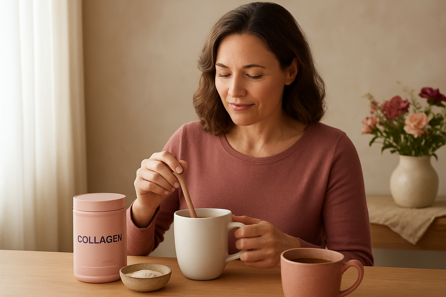 Using collagen in coffee or other warm drinks — best time to take collagen after 40