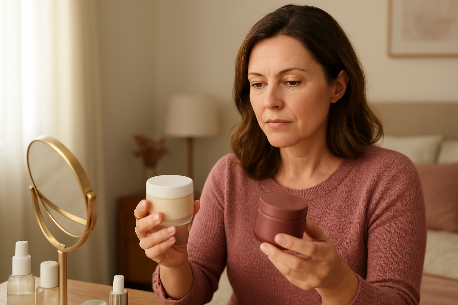 Simple daily routine for collagen for crepey skin after 40